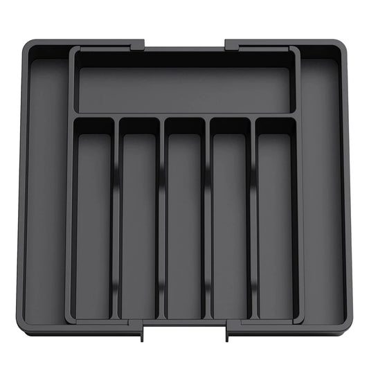 LMETJMA Expandable Silverware Cutlery Utensil Organizer Tray Kitchen Drawer Organizer Adjustable Flatware Cutlery Holder JT305