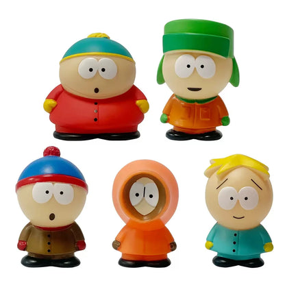5PCS Set Southern Park Action Figure Toy Stan Eric Creative Austral Park Doll Gift for Kids Home Decoration Moldel