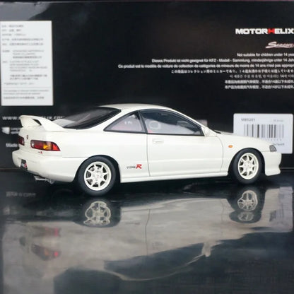 MotorHeli MH 1:18 Integra Type-R DC2 White JDM Simulation Limited Edition All Open Alloy Metal Static Car Model Toy Gift