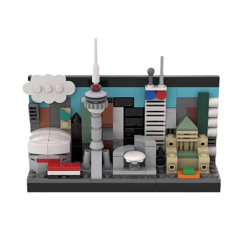 2024 New Hot City Movie Skyline Bricks Pisa Rome Rotterdam Cambridge Education Architecture Building Blocks Fans Birthday Toys