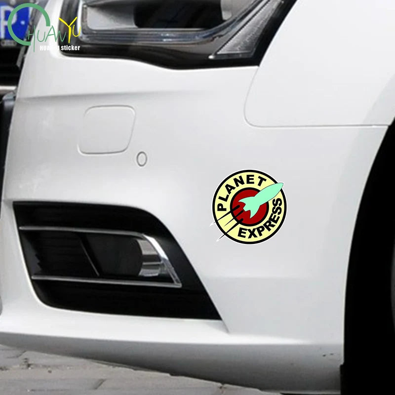 PVC Decal for Planet Express Car Sticker Waterproof on Bumper Rear Window Laptop Refrigerator