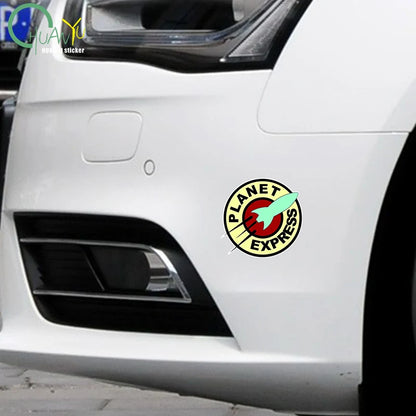 PVC Decal for Planet Express Car Sticker Waterproof on Bumper Rear Window Laptop Refrigerator