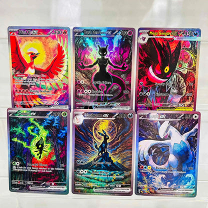 Dark Mewtwo ex English Version Collectible Grade DIY Foil Texture Nice Condition Premium Anime Collection Cards