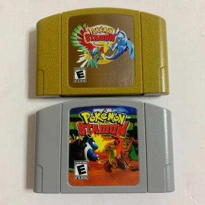 N64 Game Cassette, US Version,Pokémon  1/2 , 64-bit English Game Cassette,Retro Game， Collection Hobbies, Toy Gifts