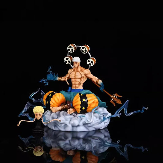 New Anime Bt One Piece Bt Enel Figure Gk Goro Goro No Mi Manga Statue Decoration Pvc Action Figurine Collection Model Toys Gift