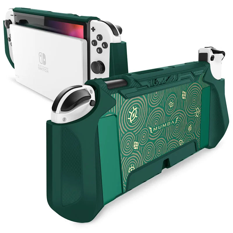 MUMBA Dockable Case For Nintendo Switch OLED 2021 Blade Series TPU Grip Protective Cover Compatible with Joy-Con Controller