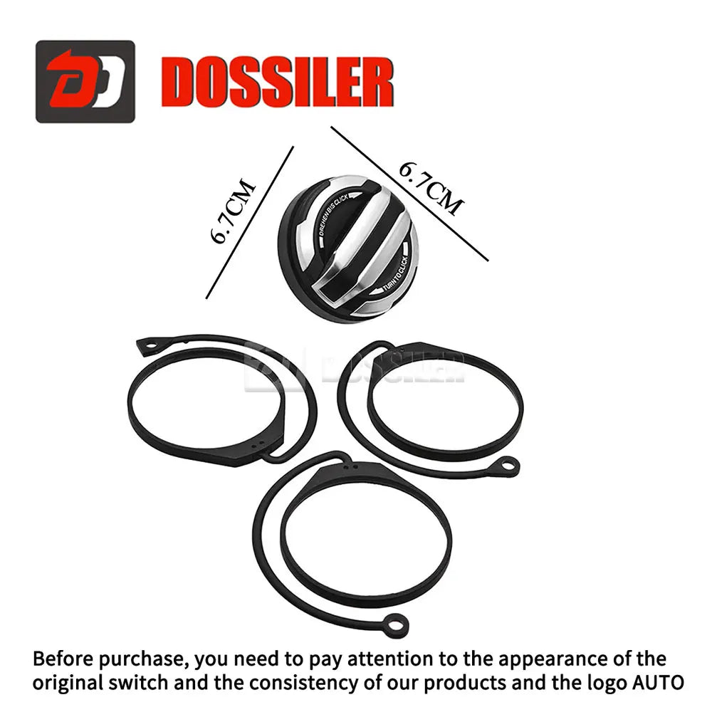 971044251 Dossiler For Porsche Macan Cayenne Panamera 911 718 ABS Fuel Tank Cap Filler Cover 971044261 Auto External Accessories