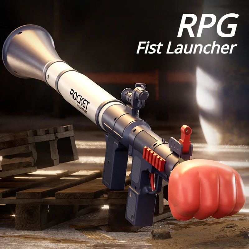 New RPG Fist Rocket Launcher Toy Gun Manual Air Shooting Grenade Firing Toy for Adults Outdoor Games