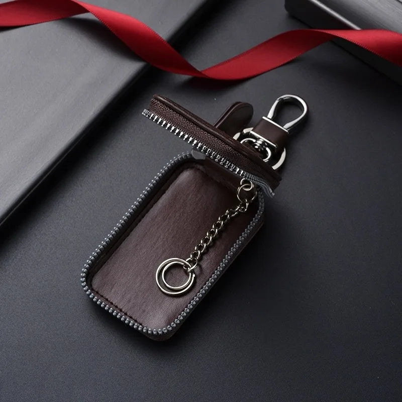 YSB-28 Vintage Alphabet CoffeeKey Pouch A-Z 26 Initial Keychain, Unisex KeyPouch, WalletHolder，Car Key Case, Men'sKey Pouch Gift