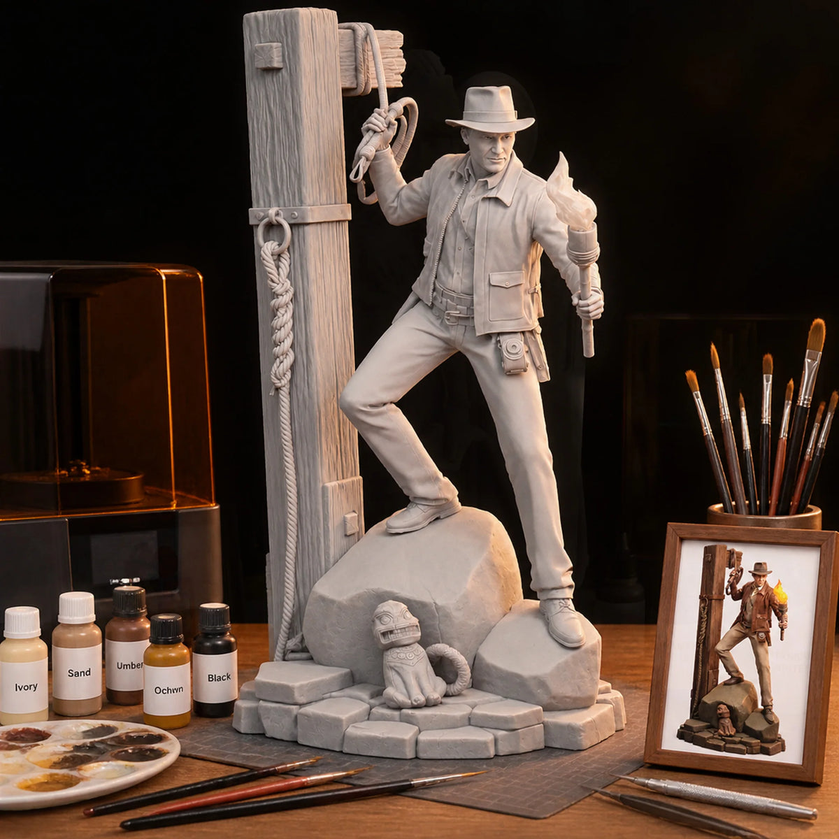 1/24 1/18 1/12 Jones Unpainted Unassembled 3D Printing Resin Model Garage Kits (Requires Painting and Assembly)