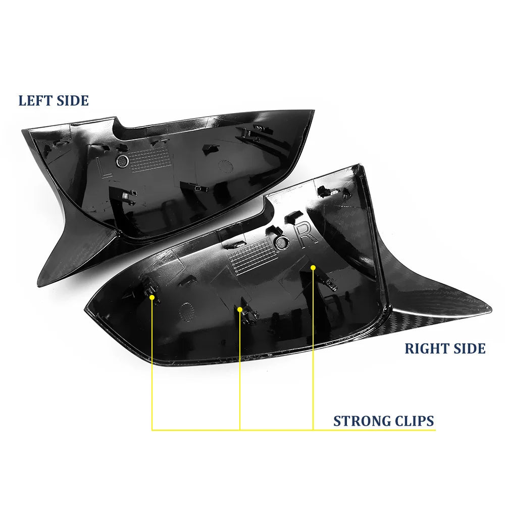 For BMW 1 2 3 4 Series F20 F30 F31 F32 F36 2012 + 320i 328i 330d 335i M3 M4 1Pair Side Rearview Wing Mirror Cover Caps ABS