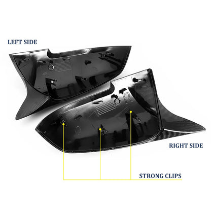 For BMW 1 2 3 4 Series F20 F30 F31 F32 F36 2012 + 320i 328i 330d 335i M3 M4 1Pair Side Rearview Wing Mirror Cover Caps ABS