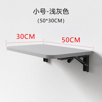 Wall Mounted Desk Folding Wooden Shelf Table for Small Apartment Space Saving Computer Desk Minimalist Wall Desk for Home Office