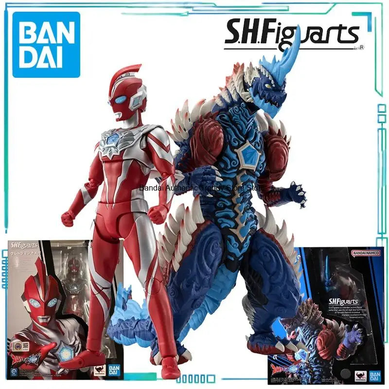 BANDAI Genuine S.H.Figuarts Series ULTRAMAN OMEGA and REKINESS, THE METEOKAIJU Finished Product Movable Model  Exquisite Toys
