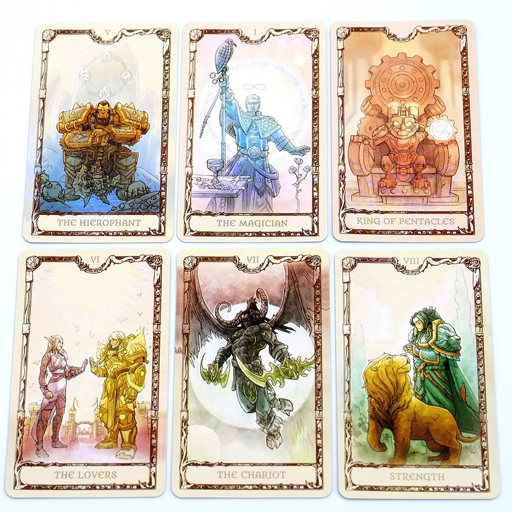 World of Warcraft Tarot Deck set for fans of the game and fantasy enthusiast