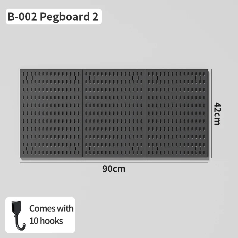 No Drill Pegboard Wall Rack Gaming Room Storage for Controllers Headphones Figures Keyboard Hooks Shelf