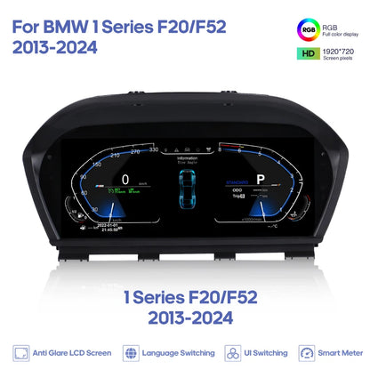 For BMW 1 Series  2 Series X1 X2 F20/F52/F22/F45/F48/F49/F39 2013-2024 Digital Cluster LCD Dashboard Cockpit Virtual Instrument