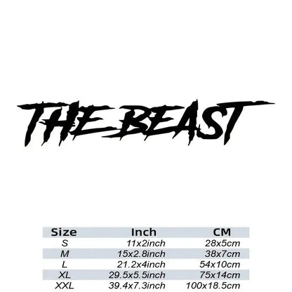 THE BEAST Stickers, For Car,Automobile,Motorbike,Trucks,Windows,Bumper,Waterproof Vinyl Decal