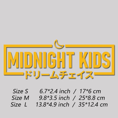 Midnight Kids JDM Car Decal Waterproof Vinyl Sticker Trendy Drift Auto Window Exterior Decor
