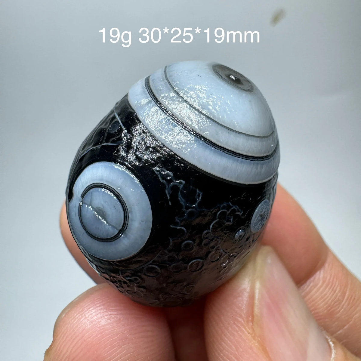 Natural Sardonyx Black Agate Alxa Gobi Eye Rock Mineral Specimen Energy Crystal Chakra Reiki Healing Stone Garden Decor DD1-8