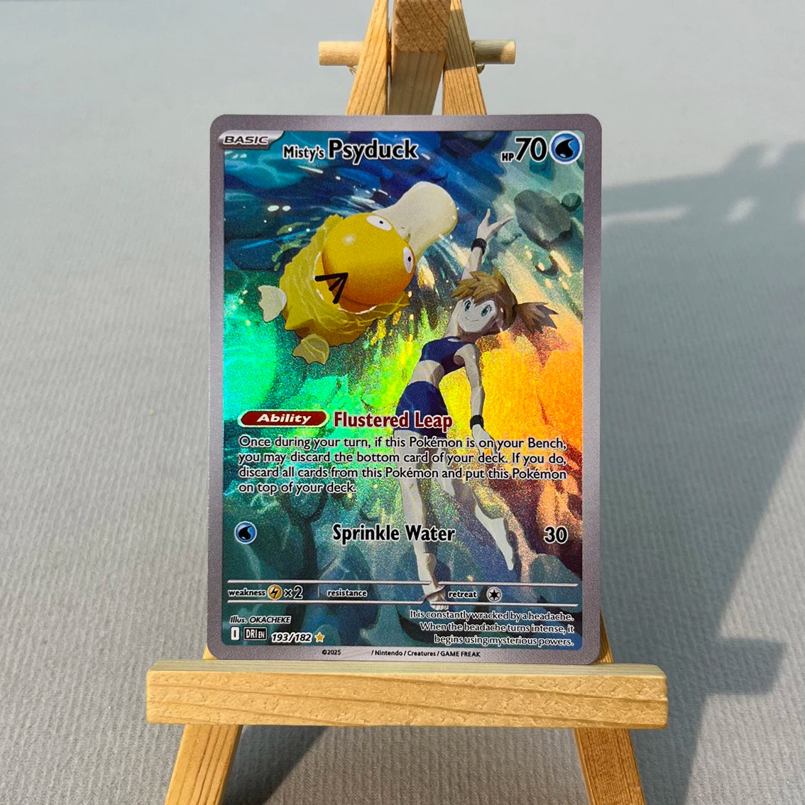 DRI PTCG4-001 Tcg proxy PKM Cards Misty's Psyduck Cynthia's Garchomp Rare Collection Battle Toys Gifts for Hobbies home play