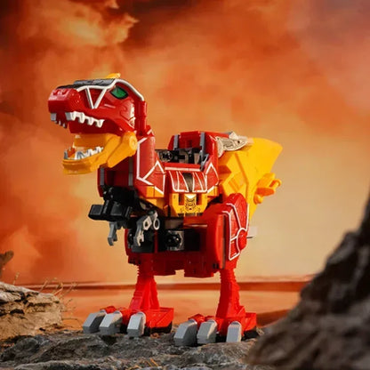 Keeppley Building Blocks Zyuden Sentai Kyoryuger Tyrannosaurus Model Strong Dragon God Dinosaur Toy Splicing Ornaments Gift