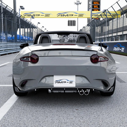 2016 To Up For Mazda MX-5 Miata ND Rear Bumper Lip Splitter Diffuser Body Kits Tuning By ABS Gloss Black Spoiler Vent Cover