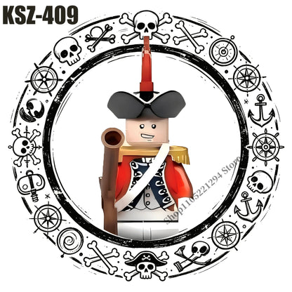 Pirates of the Caribbean building blocks toys Jack Sparrow William Turner Elizabeth Swann MINI brick toys Assemble toys gifts