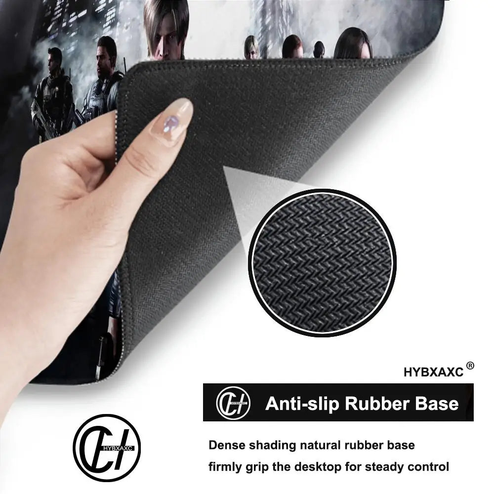 HYBXAXC XXL Resident Evil Mouse Pad Desk Cute HD Desk Pad Extended Gaming Keyboard Mats Large XXL Gamer Mousepad 90x40