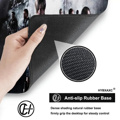 HYBXAXC XXL Resident Evil Mouse Pad Desk Cute HD Desk Pad Extended Gaming Keyboard Mats Large XXL Gamer Mousepad 90x40