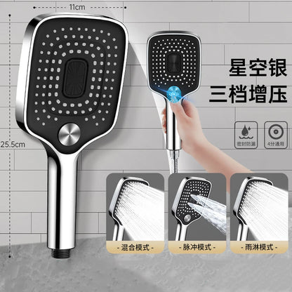 New 30CM Large Panel High Pressure Rainfall Shower Head Ceiling Mounted Self-cleaning Descaling Showerhead Bathroom Top Sprayer