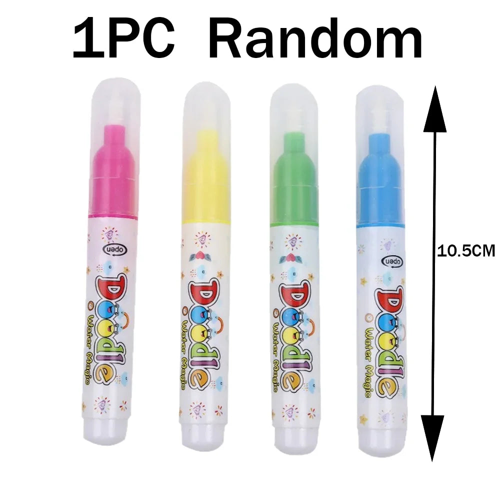 Repeated Children Drawing Coloring Books Sensory Early Education Puzzle Drawing Toys Ocean Dinosaur Animal Water Drawing Picture
