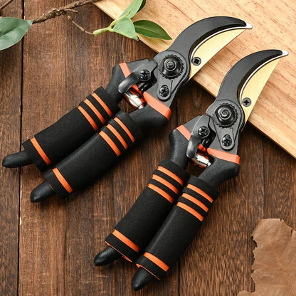 Steel Pruning Shears Labor Saving Garden Shears Heavy Duty Branch Cutter Tree Trimmer Gardening Tools