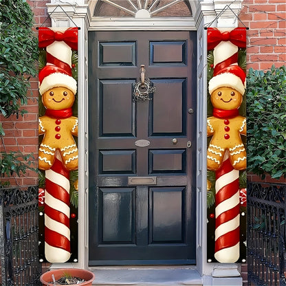 Christmas Hanging Door Banner Merry Christmas Decoration for Home 2025 Xmas Door Decor Navidad Notal Noel Ornament New Year 2026