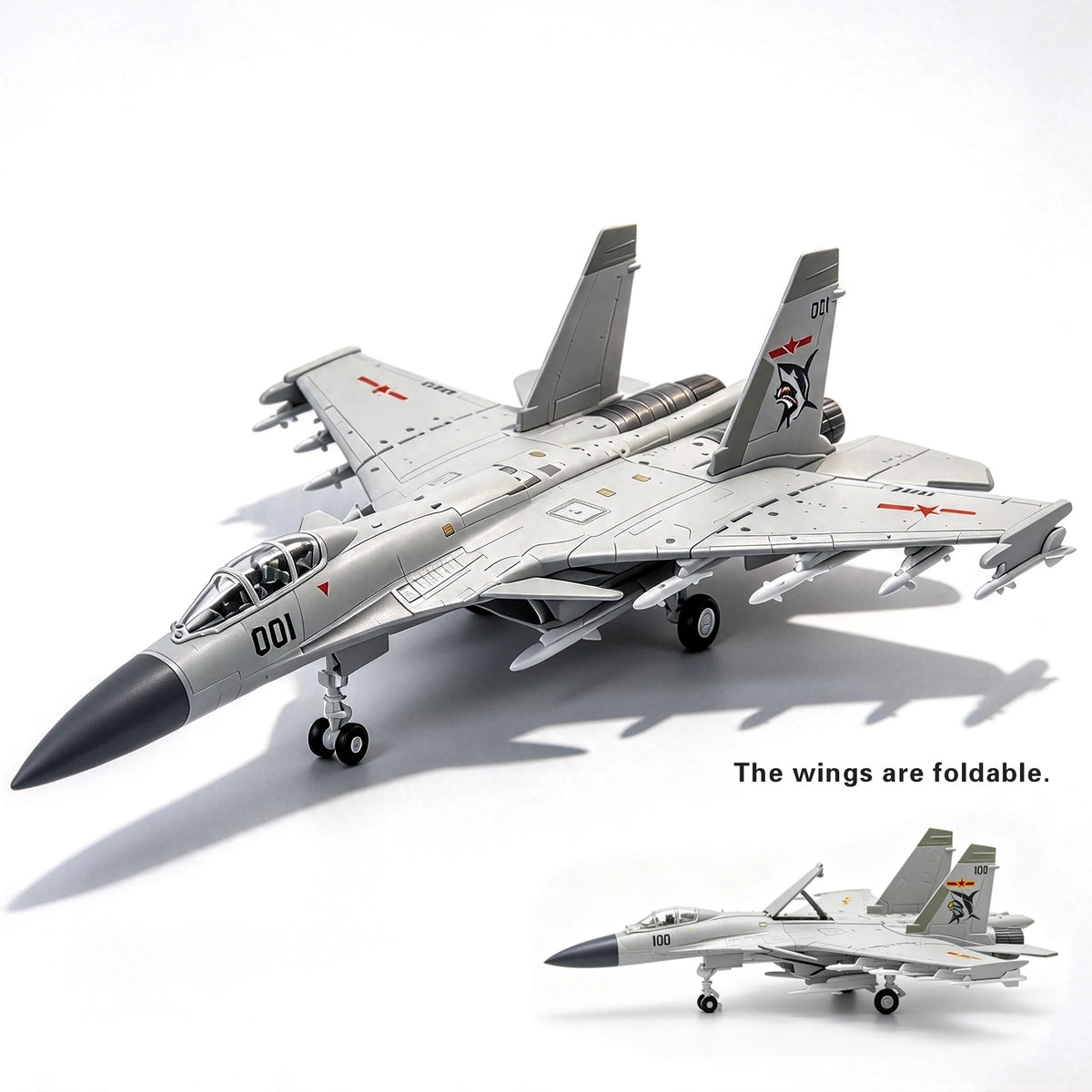 1:72 Scale J‑15 Carrier‑Based Fighter Jet DIY Assembly Model Toy, Military Aircraft Collectible Ornament, Holiday Gift for Boys