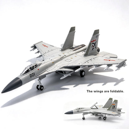 1:72 Scale J‑15 Carrier‑Based Fighter Jet DIY Assembly Model Toy, Military Aircraft Collectible Ornament, Holiday Gift for Boys
