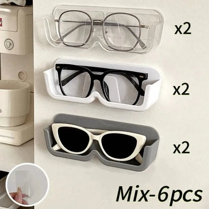 Eyeglasses Organizer Rack Wall Mounted Sun-glasses Display Holder Wardrobe Decoration Storage Box Sunglass Organizer