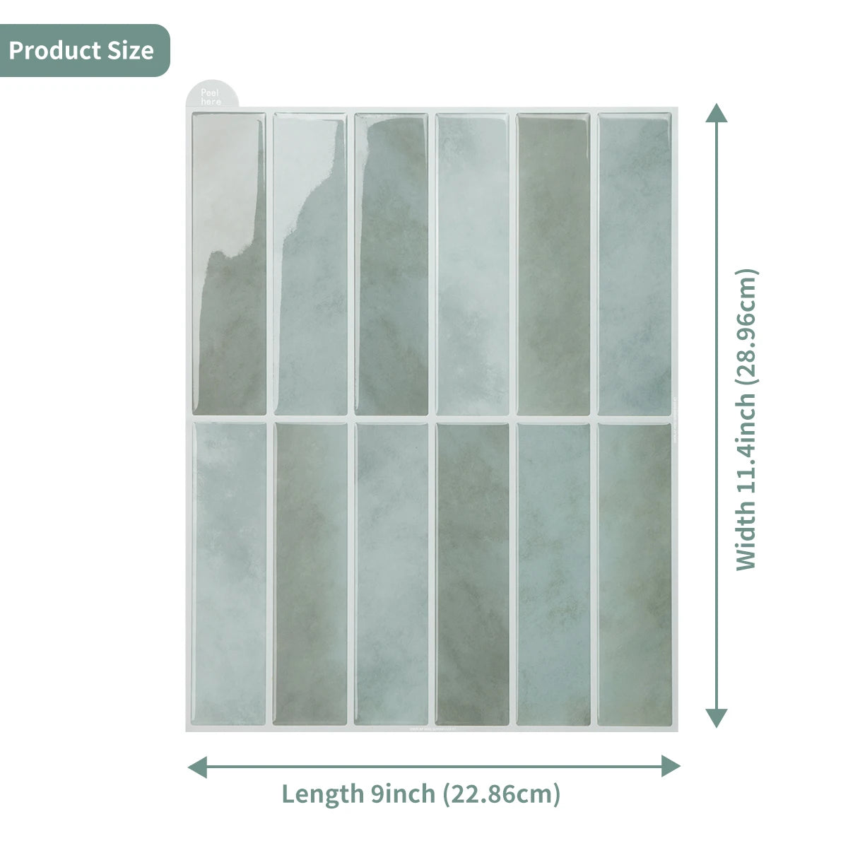 10 Sheets 3D Marble Wall Tiles Home DIY Wallpaper Waterproof Self Adhesive Wall Stickers for Kichen Bathroom Backsplash Decor