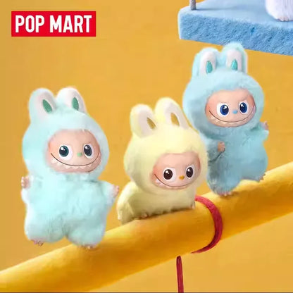 Genuine Pop Mart Pin For Love Labubu V4 The Monsters Blind Box Cute Keychain Christmas Mystery Gift