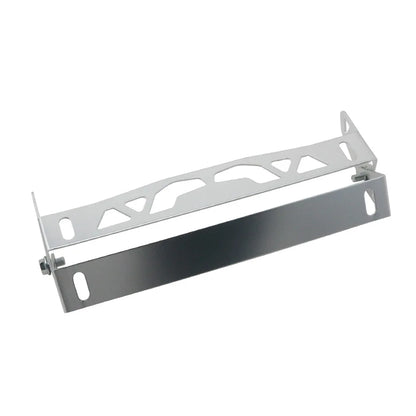 UNIVERSAL ADJUSTABLE JDM LICENSE PLATE HOLDER FRAME TILT RELOCATOR BRACKET BLACK