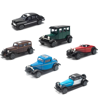1:43 Alloy Vintage Diecast Car Model Classic Pull Back Car Model Miniature Vehicle Replica For Collection Gift For Kids Adults
