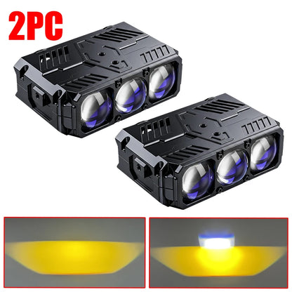 450W Car Grill Led Work Light Bar 3000K 6000K Projector Led Bar White Yellow Spotlights Grille Lights Motorcycle Offroad Truck