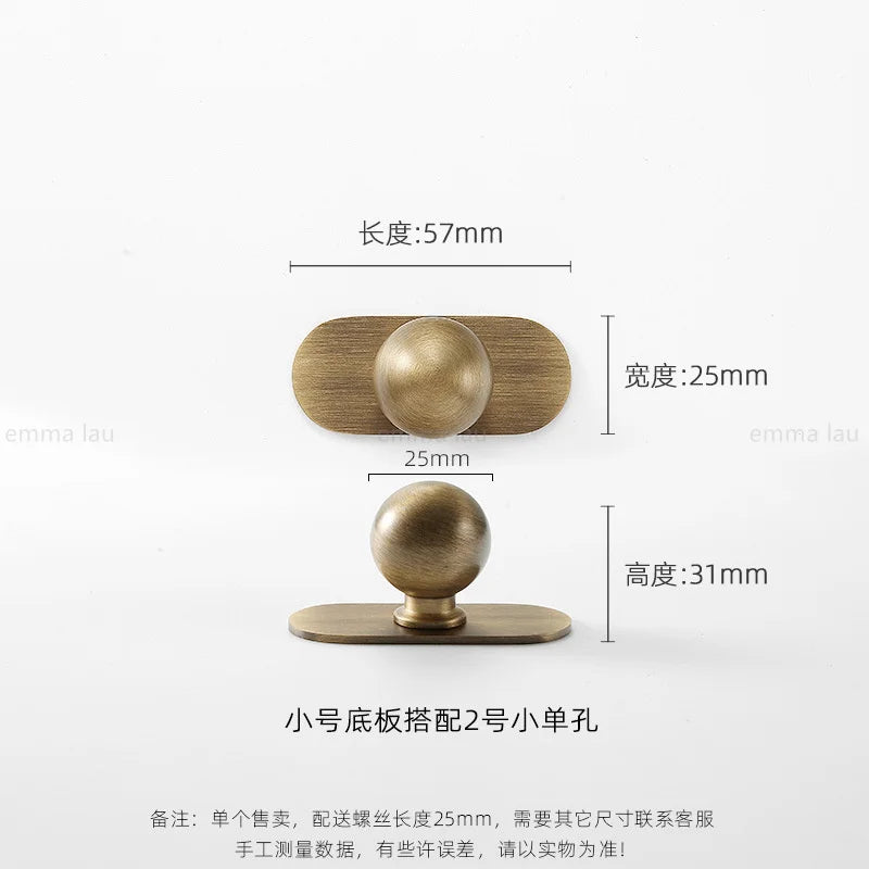 Light Luxury Brass Furniture Handles Retro Long Strip Cabinet Handles Round Door Drawer Knobs Kitchen Wardrobe Cupboard Pulls