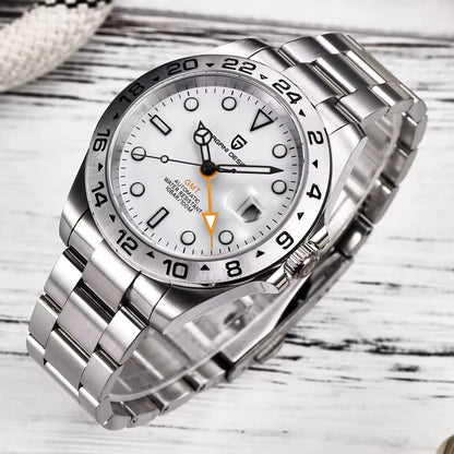 PAGANI DESIGN 2026 New V2 GMT Automatic Machinery Men Watch PD1682 Sapphire Crystal 10 Bar Waterproof Stainless Steel Pagani Des