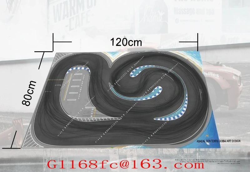 Drift Track Map Professional Simulation NEZ 1/64 1/76 Track