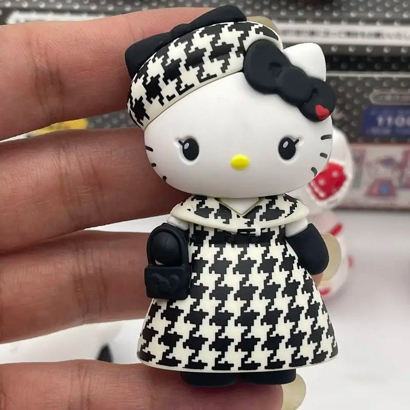 Cute Kt Cat  Elegant Socialite Series Blind Box Kawaii Collectible Action Figure Desktop Decoration Holiday Gifts For Friends