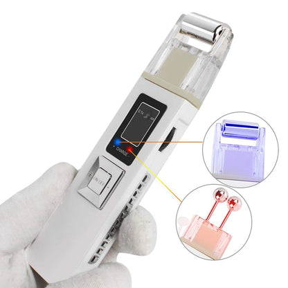 Wireless Galvanic Microcurrent Skin Firming Machine Face Skin Cleaner Skin Tightening Tools Facial Lifting Device Massage Roller