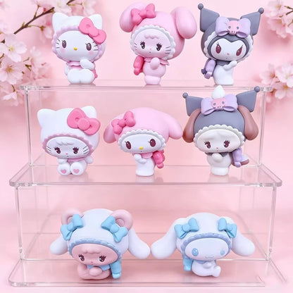 New Product In Stock Kt Cat Kuromi Co Branded Blind Box Figurine Toy Cute Desktop Ornament Holiday Surprise Gift For Fans
