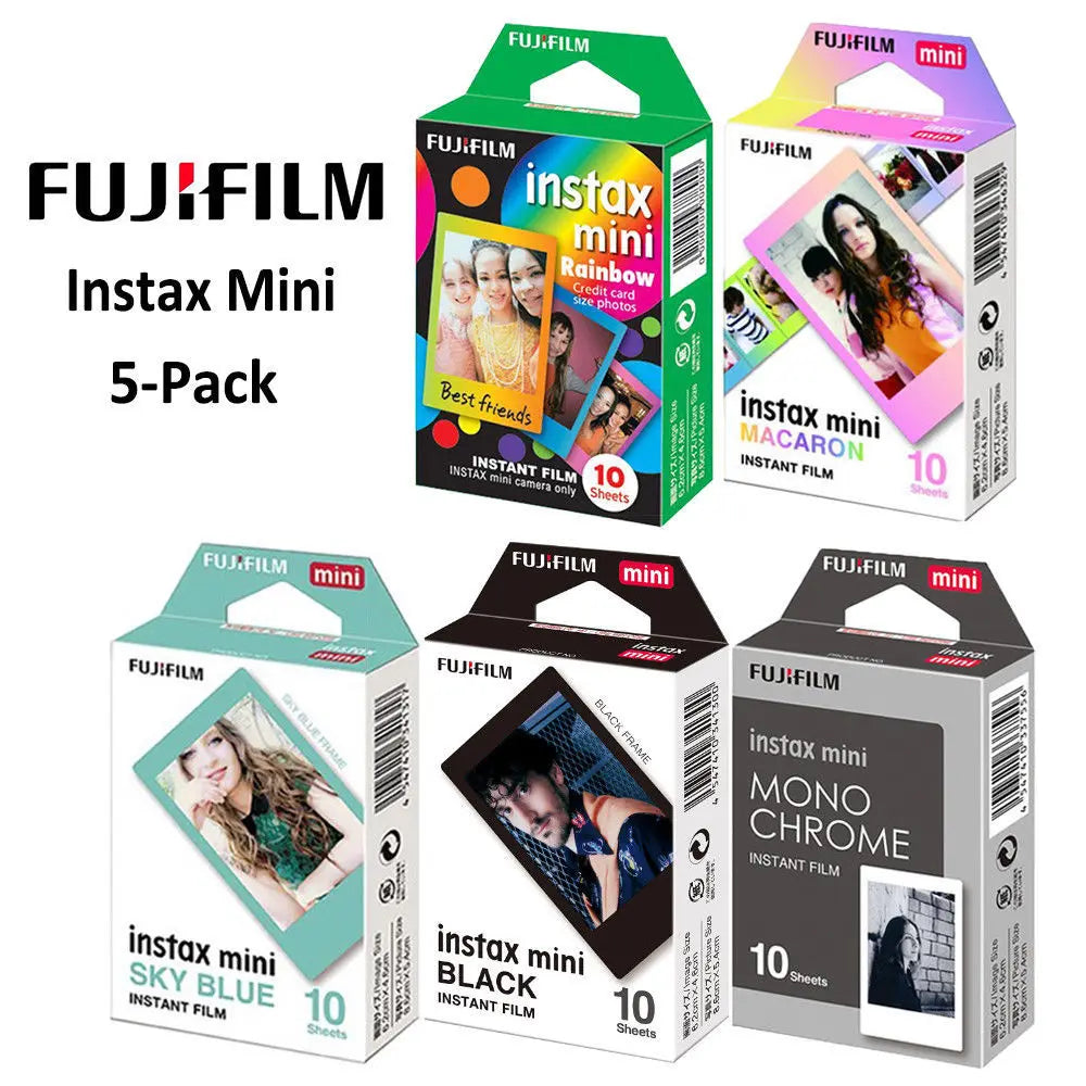 Fujifilm Instax Mini Film White 10 20 40 60 80 100 Sheets For FUJI Instant Photo Camera Mini 12/11 9 8 7 70 90 Film Camera