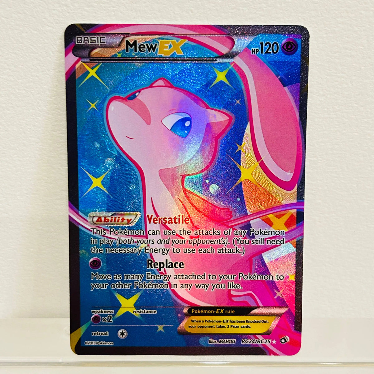 Lucario EX 107/111 English Card Holographic Foil Texture DIY Premium Anime Collection Card